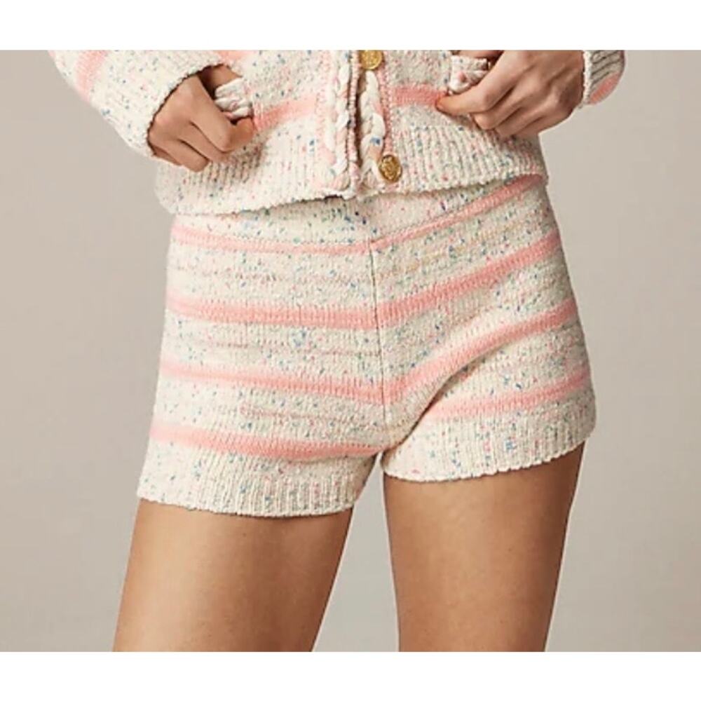 J Crew Collection Space Dyed Sweater Pull On Shorts US Women's S New